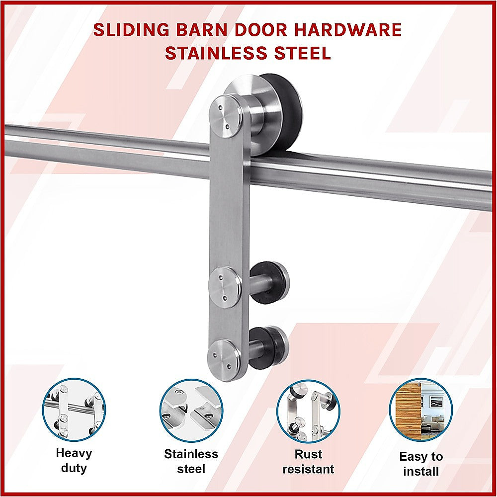 Sliding Barn Door Hardware Stainless Steel 3