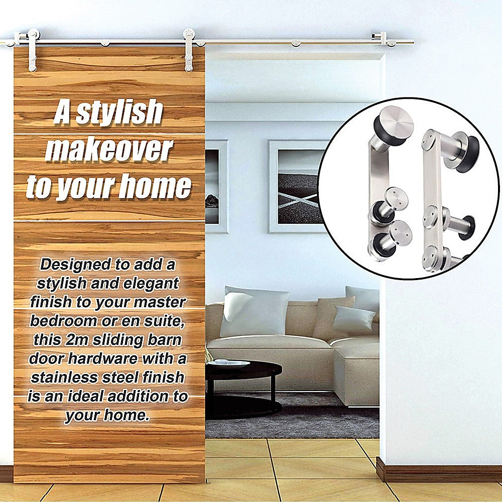 Sliding Barn Door Hardware Stainless Steel 4