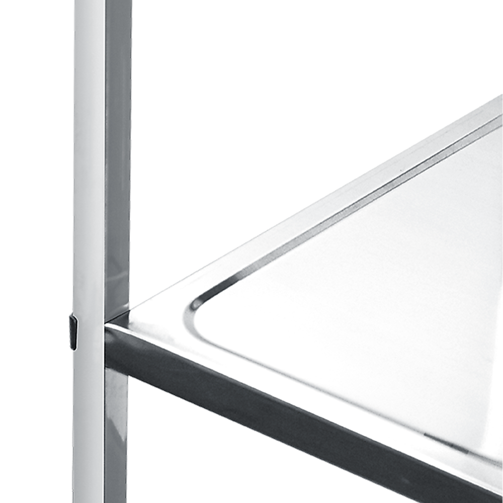 3 Tiers Food Trolley Cart Stainless Steel Utility Kitchen Dining Service 7