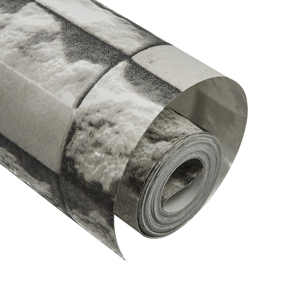 Wallpaper Brick Pattern 3D Textured Non-woven Wall Paper Roll 4