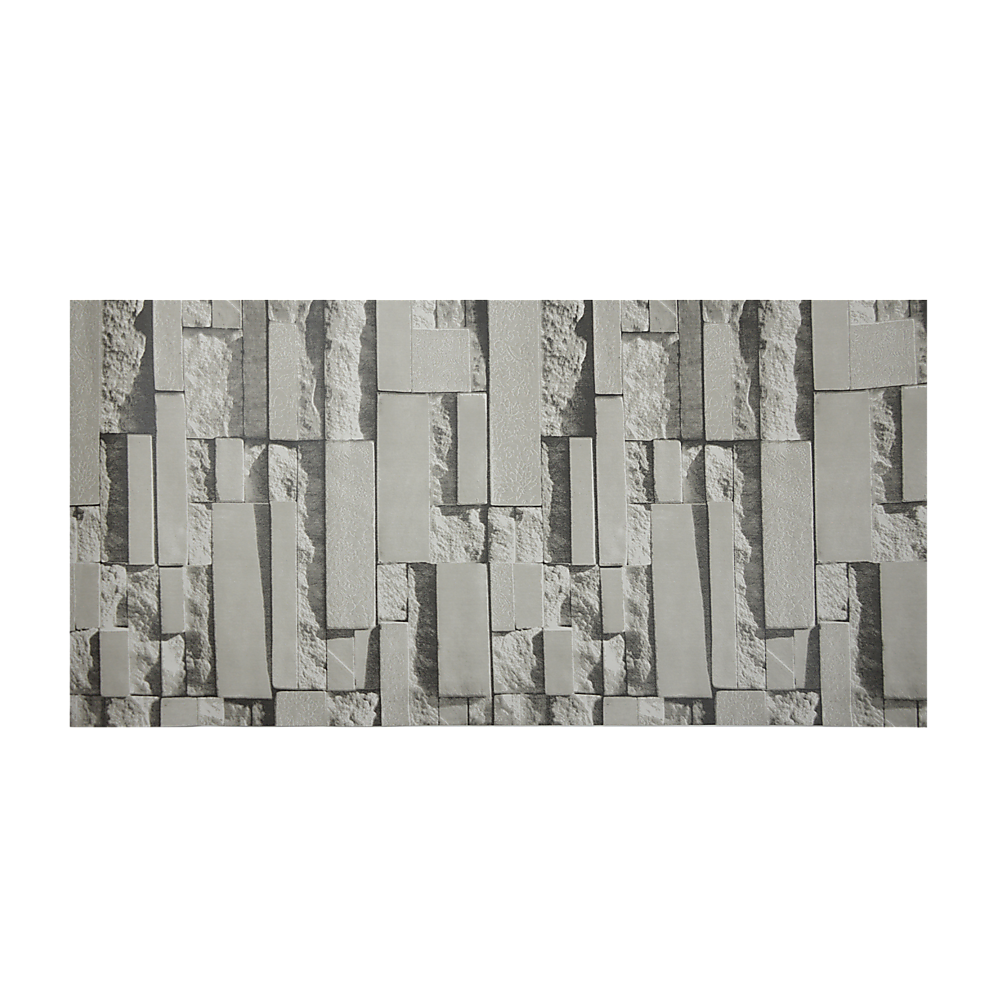 Wallpaper Brick Pattern 3D Textured Non-woven Wall Paper Roll 6