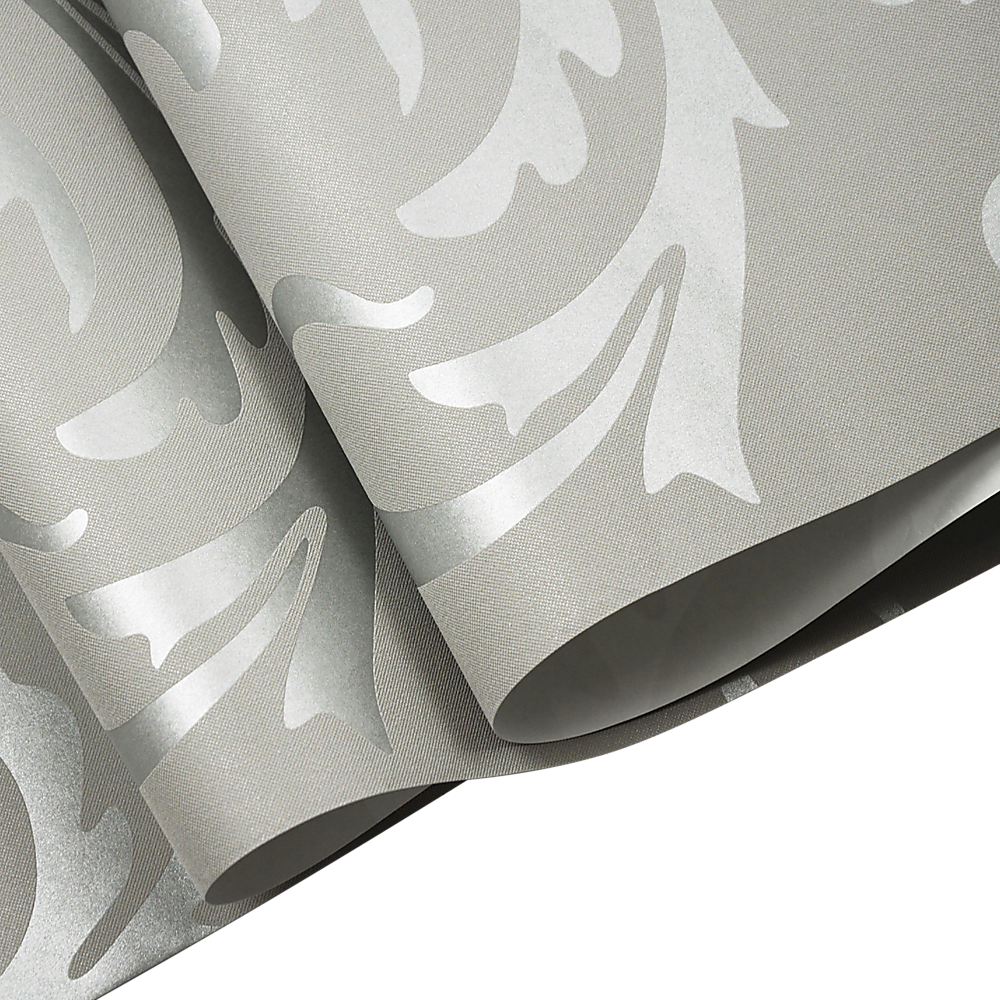 Wallpaper Silver Flower Pattern Non-woven Wall Paper Roll 5