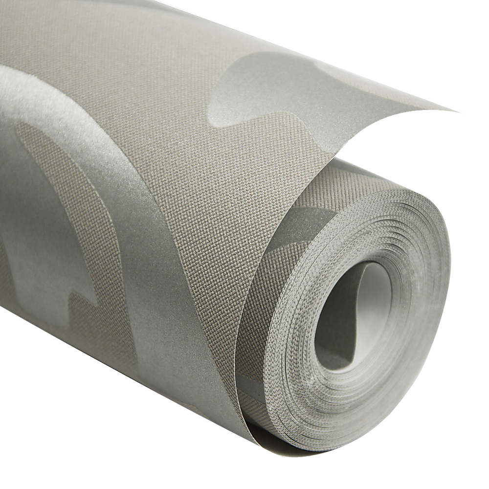 Wallpaper Silver Flower Pattern Non-woven Wall Paper Roll 7