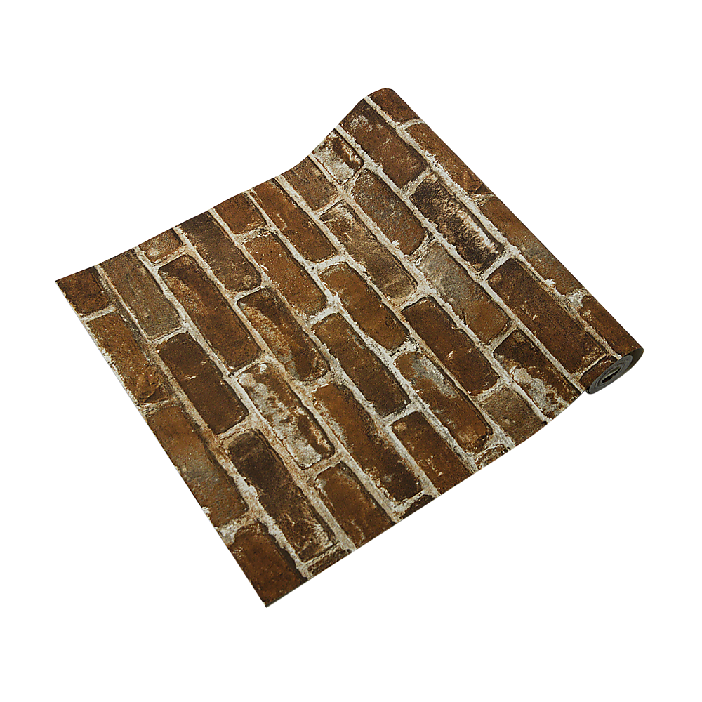 Wallpaper Faux Brick Wall Paper Roll 4