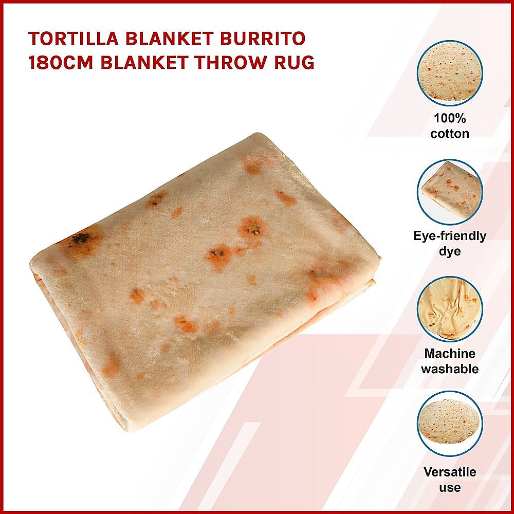 Tortilla Blanket Burrito 180cm Blanket Throw Rug 3