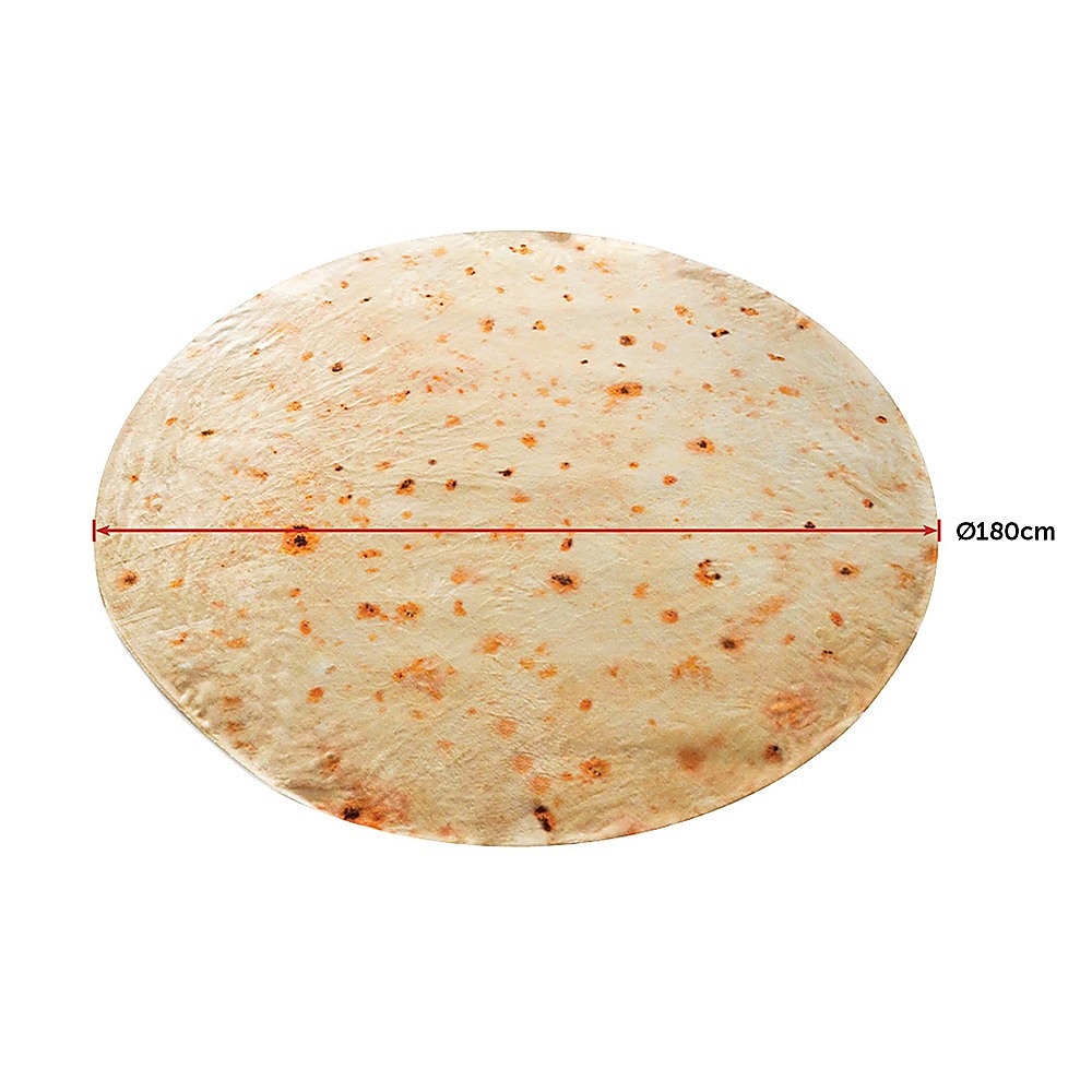 Tortilla Blanket Burrito 180cm Blanket Throw Rug 8