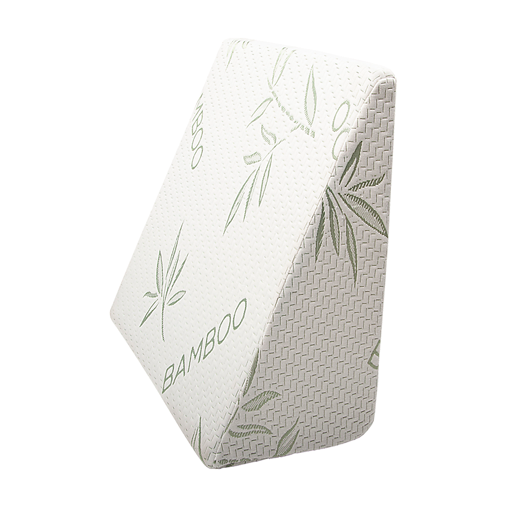 Cool Gel Memory Foam Bed Wedge Pillow Cushion Neck Back Support Sleep with Cover 4