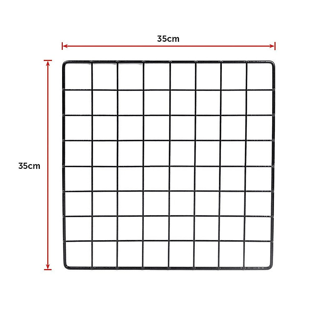 12 Cube Wire Grid Organiser Bookcase Storage Cabinet Wardrobe Closet Black 11