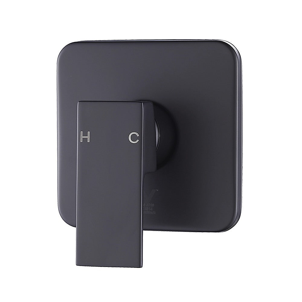 Shower Bath Mixer Tap Bathroom WATERMARK Approved - Electroplated Matte Black 6