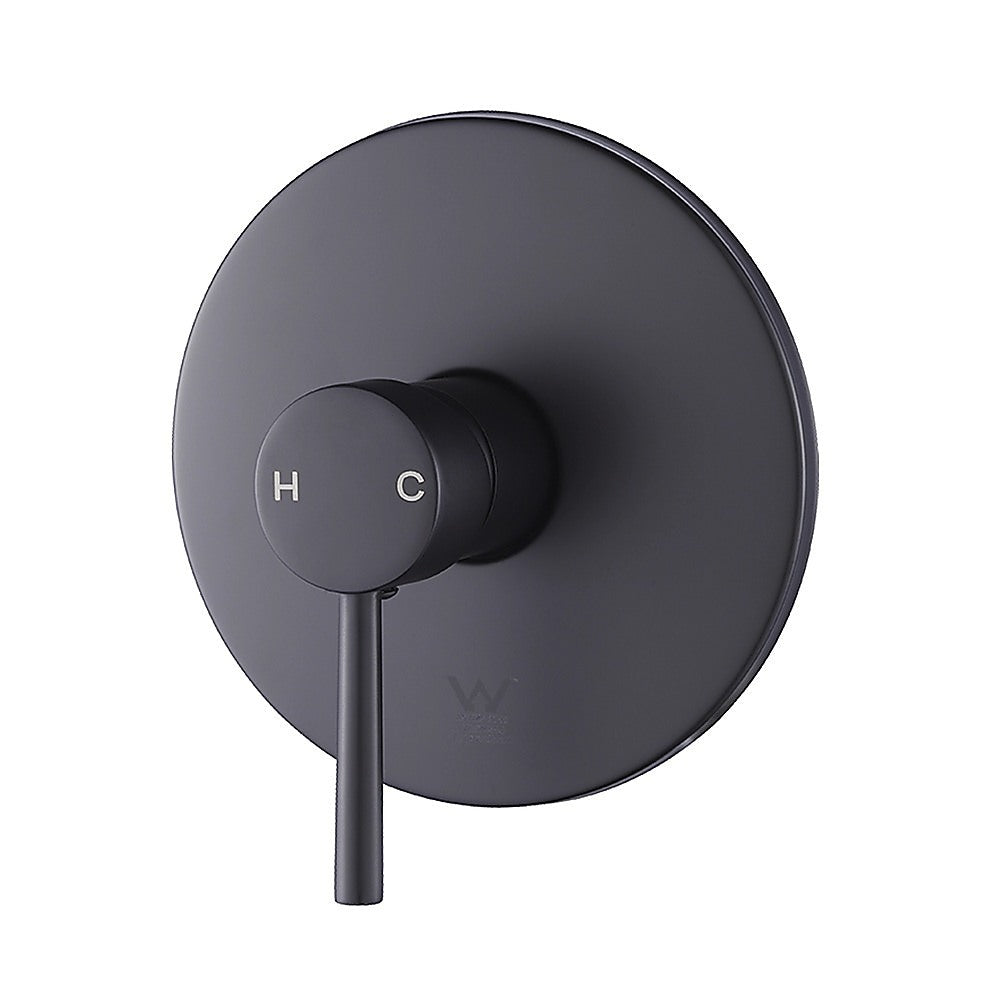 Shower Bath Mixer Tap Bathroom Electroplated Matte Black 5