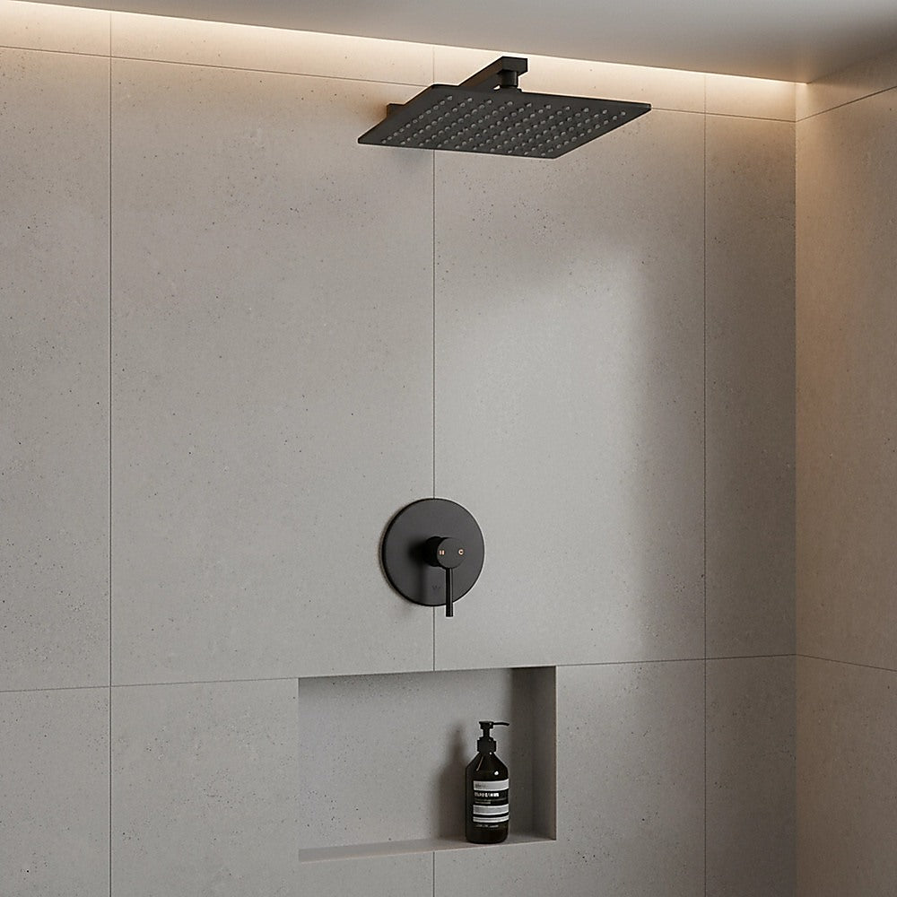 Shower Bath Mixer Tap Bathroom Electroplated Matte Black 8