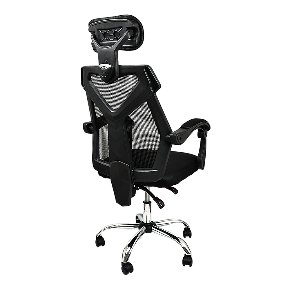 Office Chair Gaming Computer Chairs Mesh Back Foam Seat - Black 4