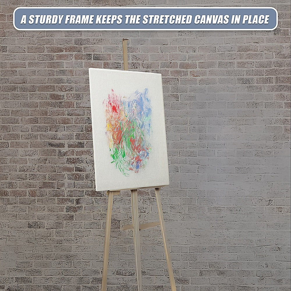 5 pack of 20x30cm Artist Blank Stretched Canvas Canvases Art Large White Range Oil Acrylic Wood 9