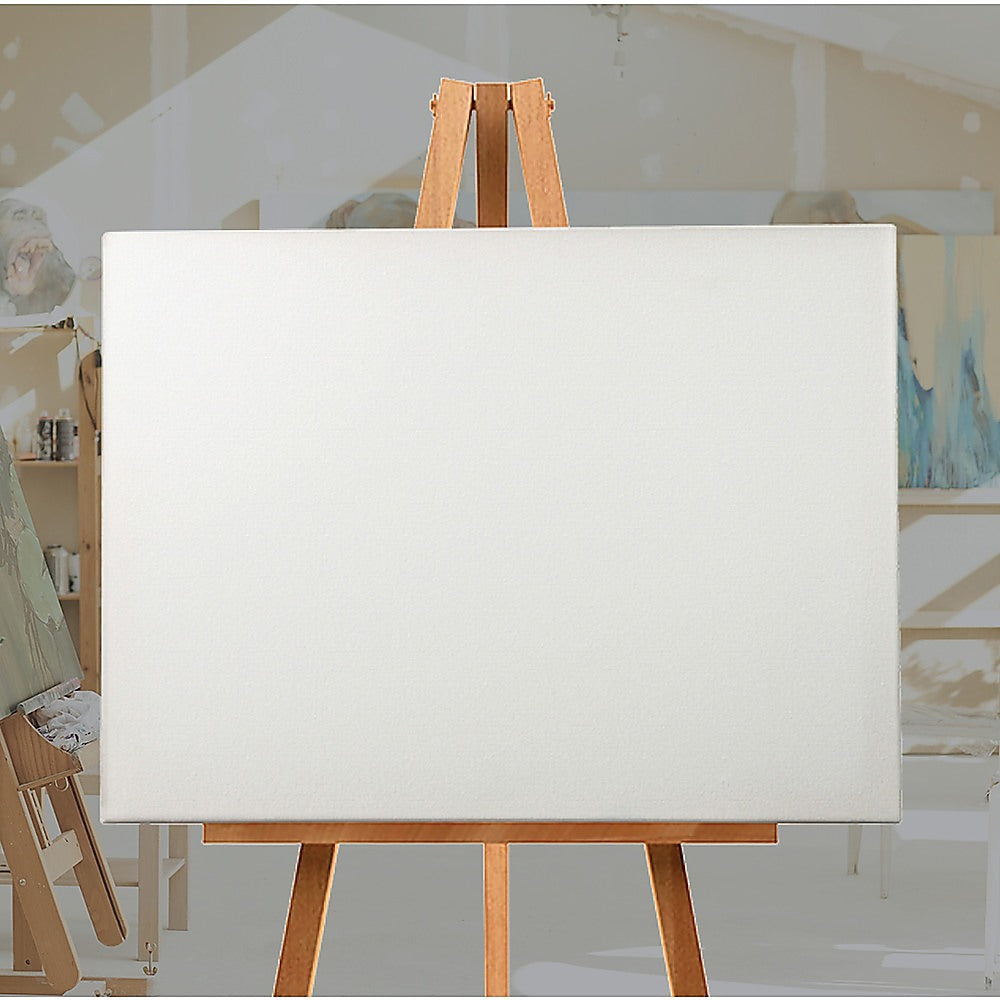 5 pack of 50x60cm Artist Blank Stretched Canvas Canvases Art Large White Range Oil Acrylic Wood 5