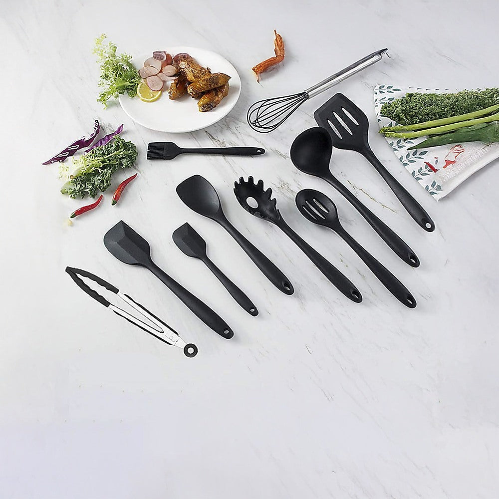 11pcs Kitchen Utensil Set Silicone Heat-Resistant Non-Stick Kitchen Utensils kit 5