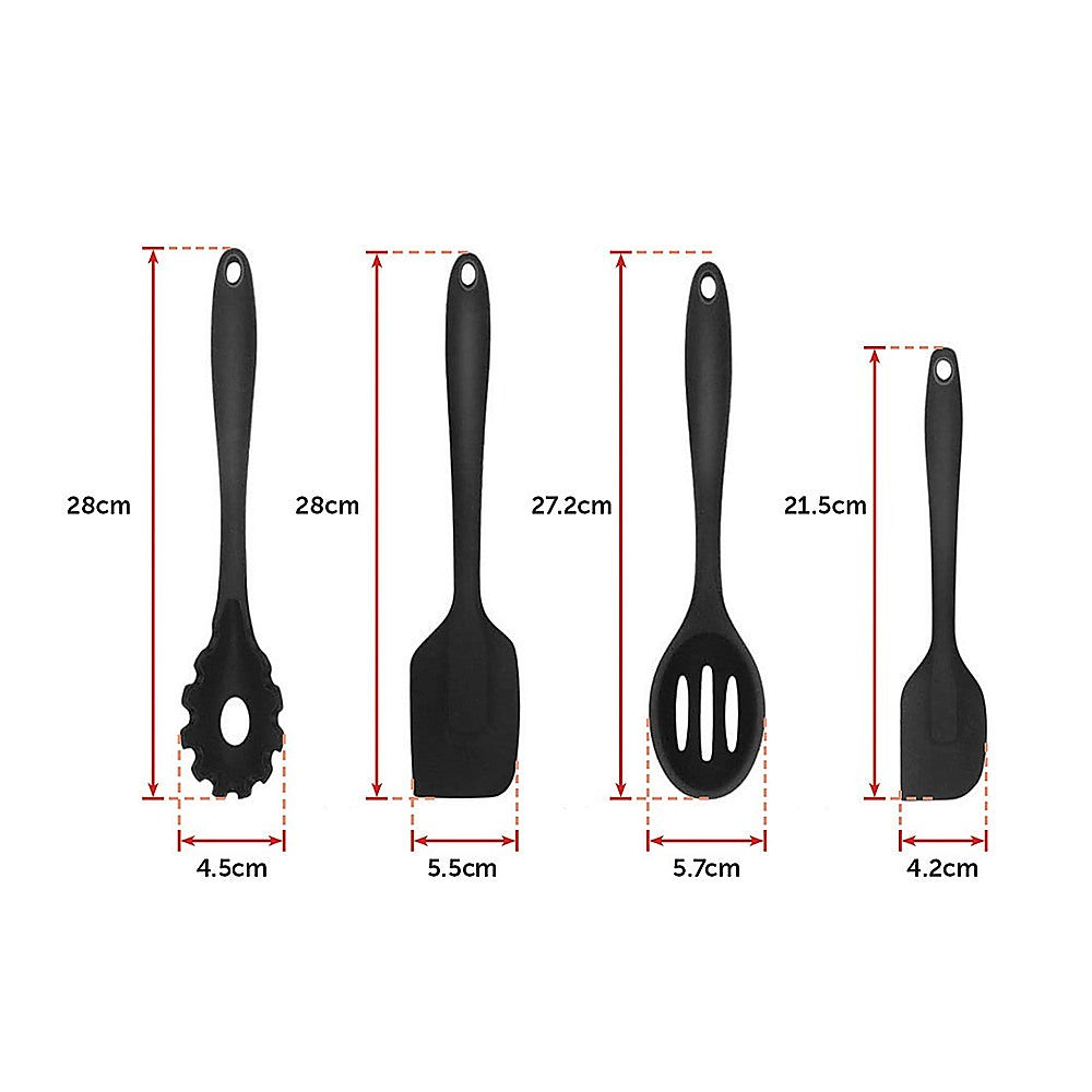 11pcs Kitchen Utensil Set Silicone Heat-Resistant Non-Stick Kitchen Utensils kit 11