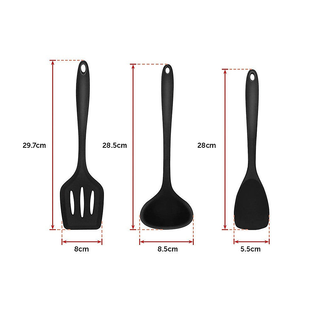 11pcs Kitchen Utensil Set Silicone Heat-Resistant Non-Stick Kitchen Utensils kit 12