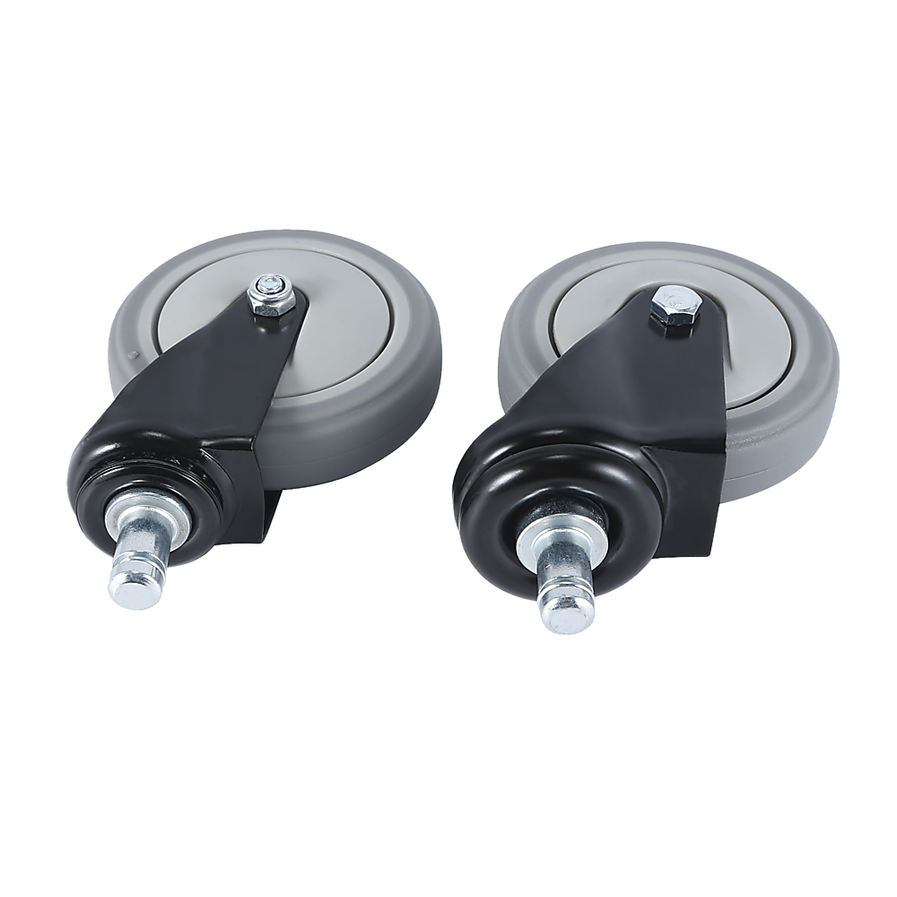 5x Office Chair Caster Wheels Set Heavy Duty & Safe for All Floors w/Universal Fit 4