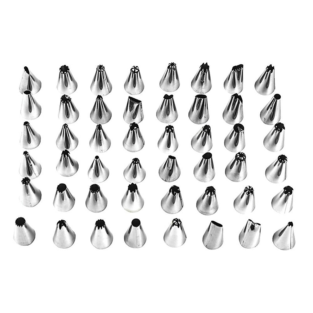 164Pcs Cake Decorating Kit Turntable Rotating Baking Flower Icing Piping Nozzles 4