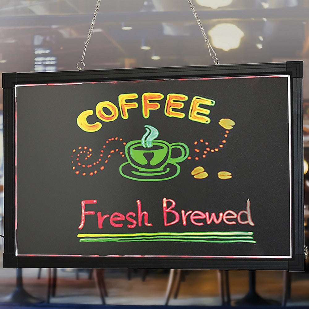 40x60cm LED Drawing Writing Board Fluorescent Light Up Sensory Play 5