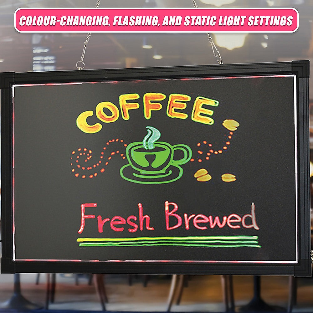 40x60cm LED Drawing Writing Board Fluorescent Light Up Sensory Play 7