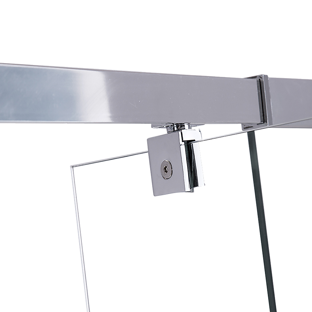 Adjustable Semi Frameless Shower Screen (74~82) x 195cm Australian Safety Glass 6