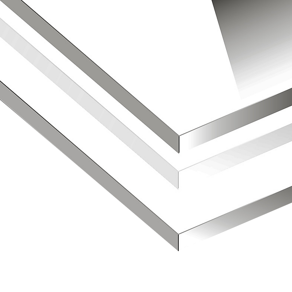 Toughened 60cm x 70cm White Glass Kitchen Splashback 4