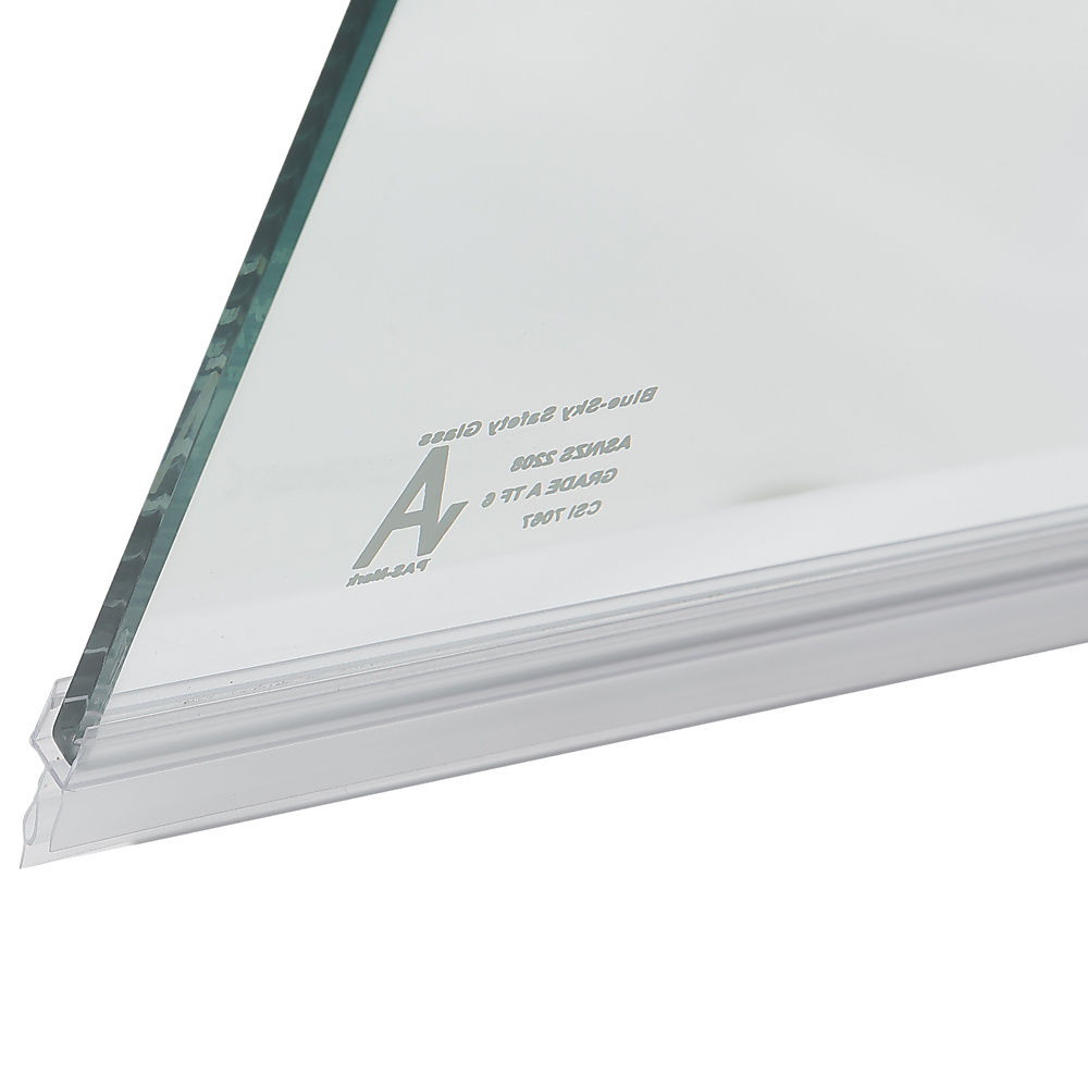 900 x 2100mm Frameless 10mm Safety Glass Shower Screen 4