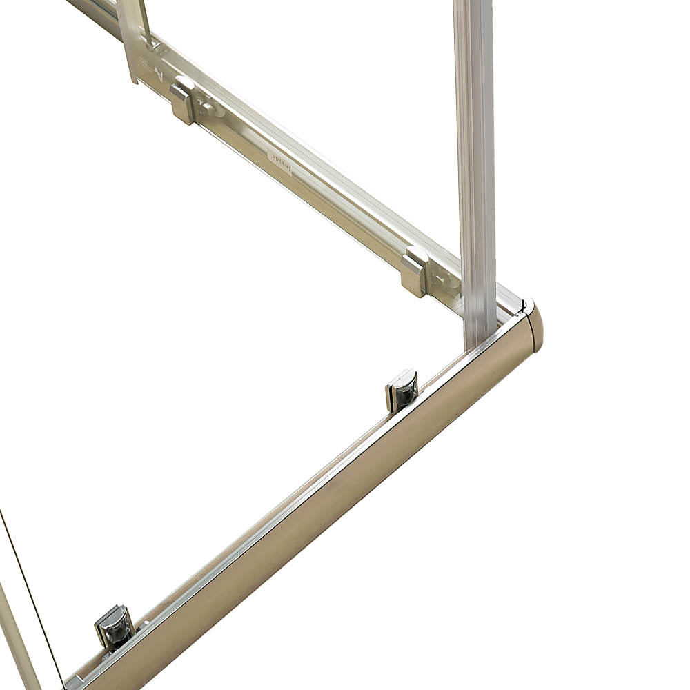 1200 x 1200mm Sliding Door Nano Safety Glass Shower Screen By Della Francesca 4