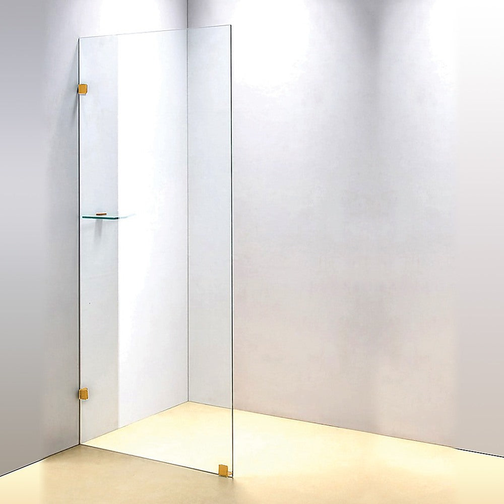 800 x 2100mm Frameless 10mm Safety Glass Shower Screen 4