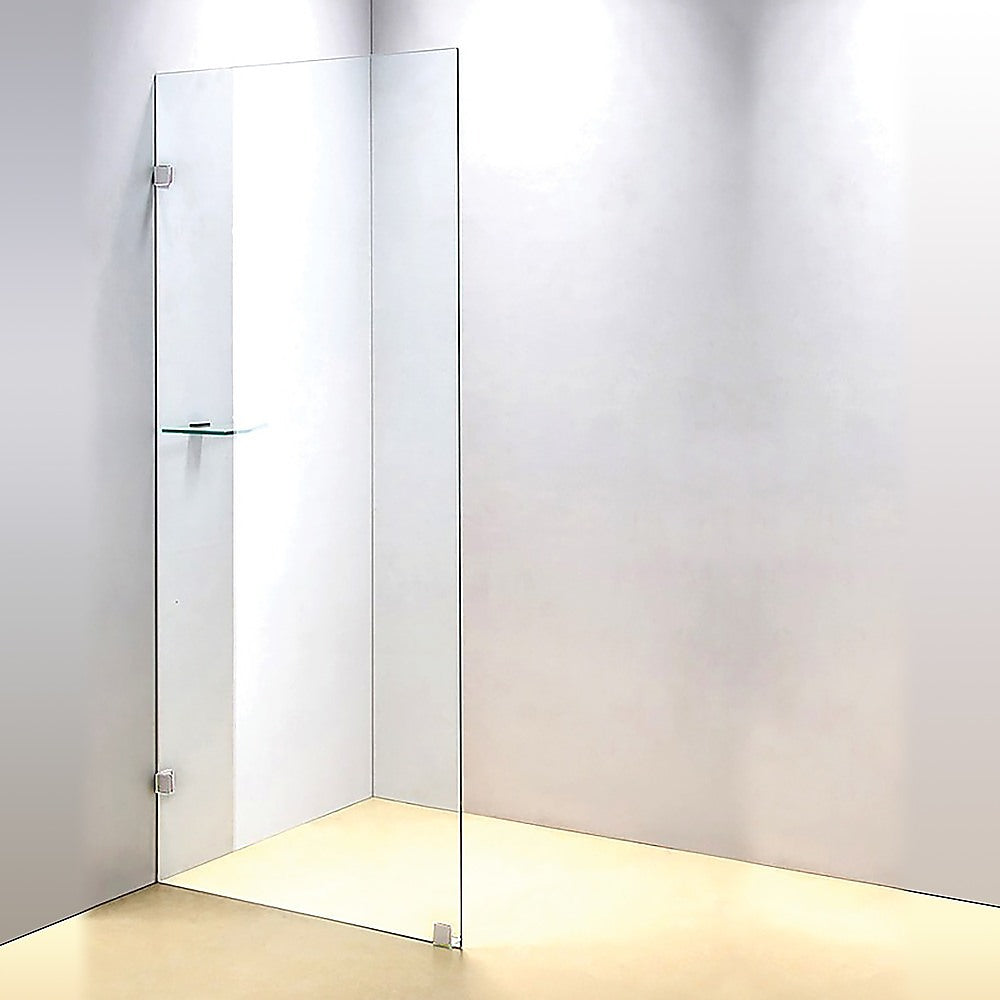 800 x 2100mm Frameless 10mm Safety Glass Shower Screen 4
