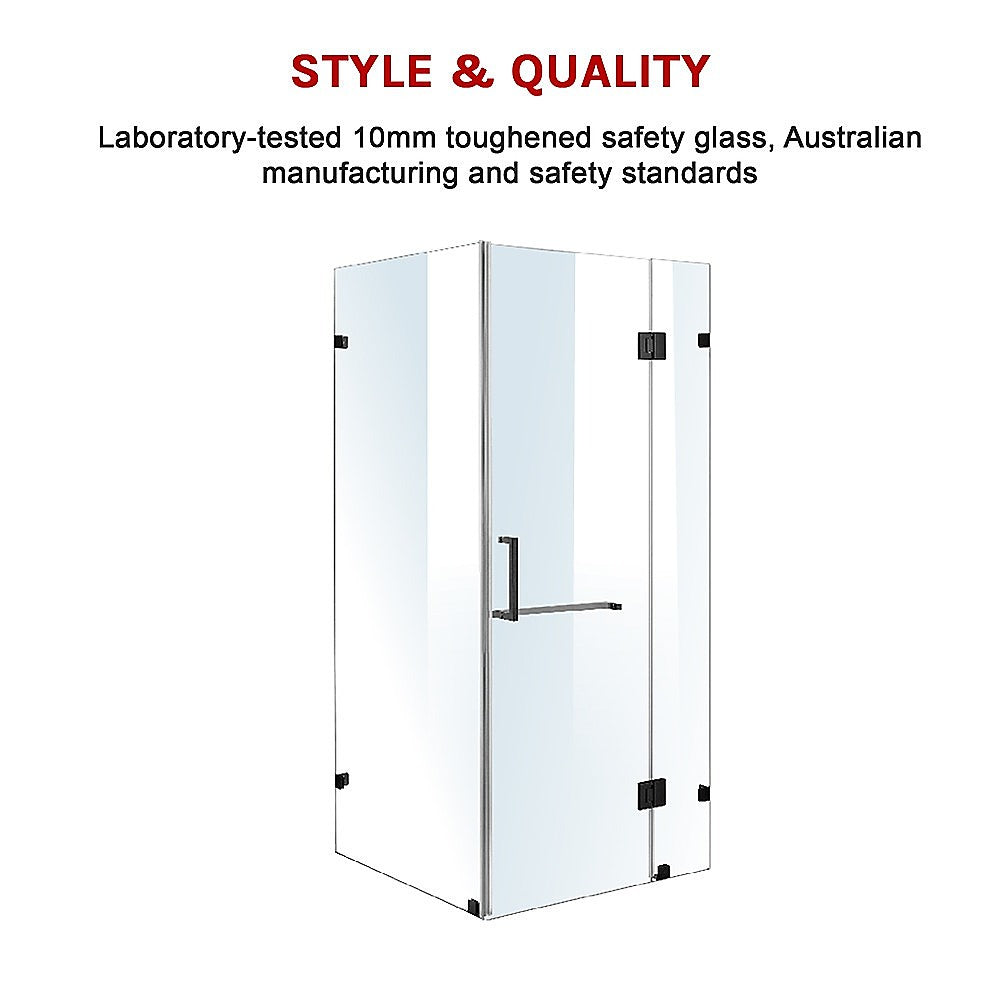 1200 x 900mm Frameless 10mm Glass Shower Screen By Della Francesca 5