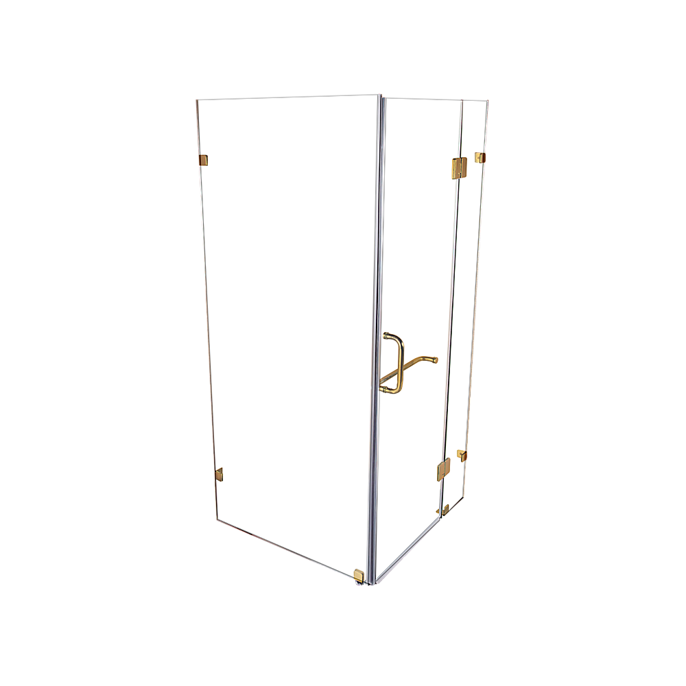 1000 x 1000mm Frameless 10mm Glass Shower Screen By Della Francesca 4
