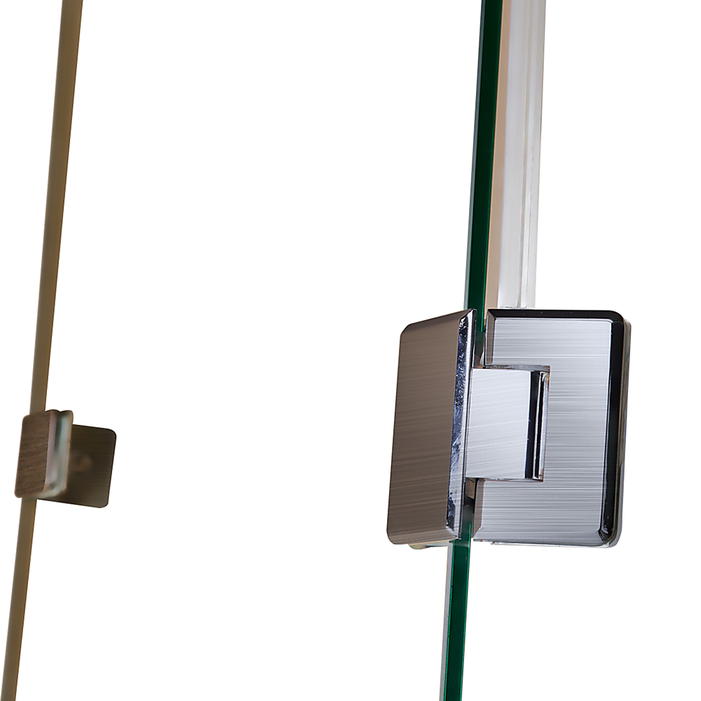 1100 x 900mm Frameless 10mm Glass Shower Screen By Della Francesca 4