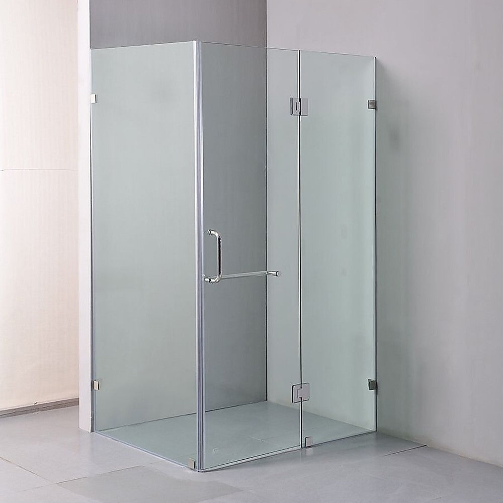 1100 x 900mm Frameless 10mm Glass Shower Screen By Della Francesca 4