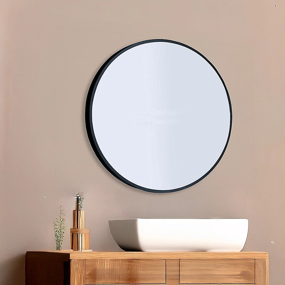 90cm Round Wall Mirror Bathroom Makeup Mirror by Della Francesca 5