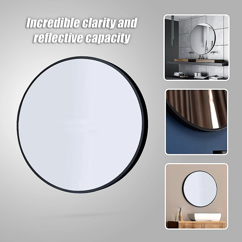 90cm Round Wall Mirror Bathroom Makeup Mirror by Della Francesca 7