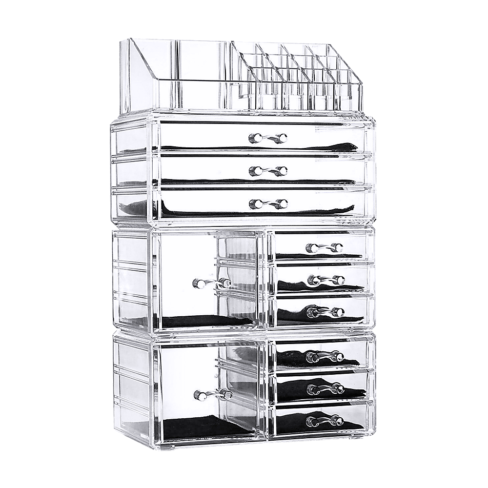 11 Drawers Clear Acrylic Tower Organiser Cosmetic jewellery Luxury Storage Cabinet 7