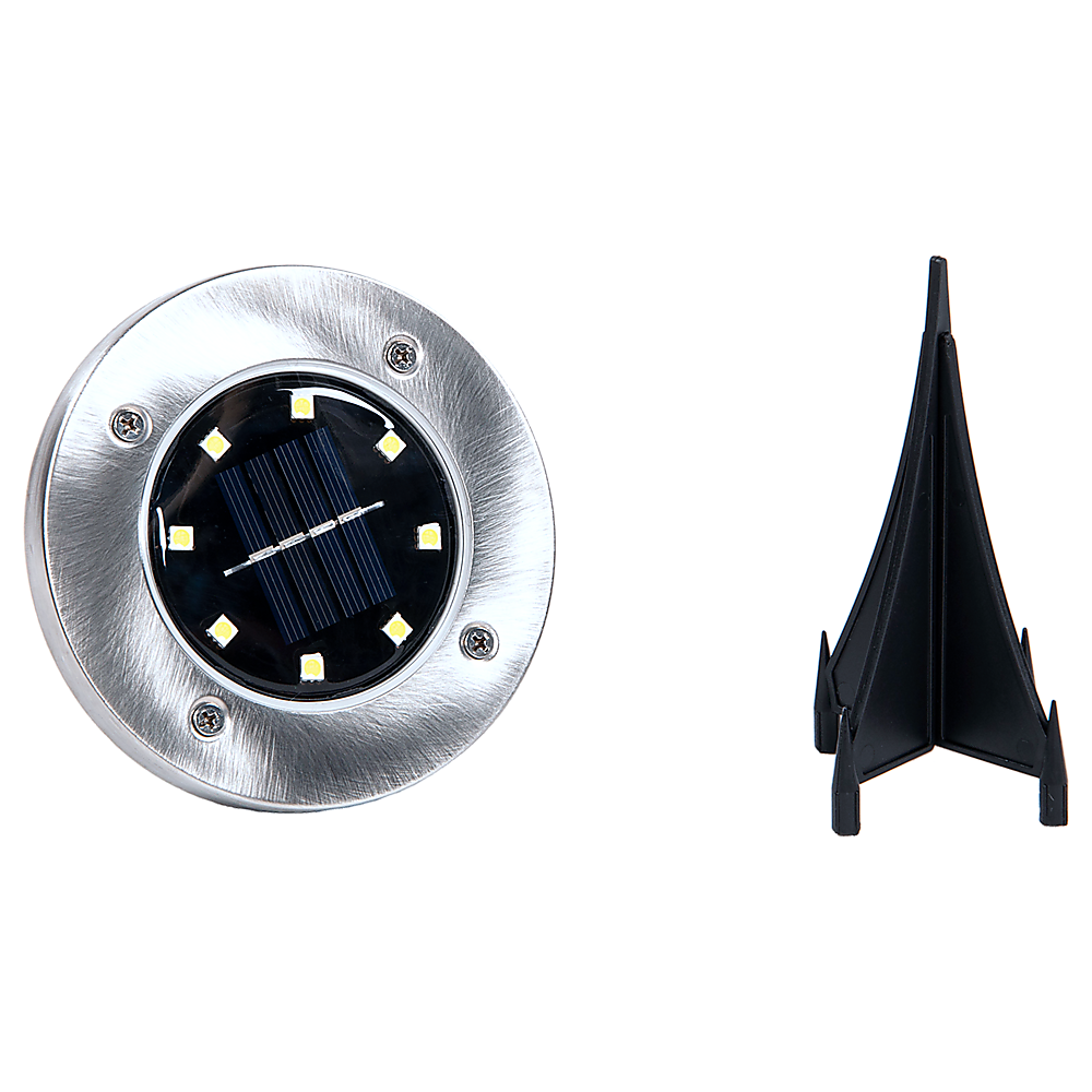 12x Solar Powered LED Buried Inground Recessed Light Garden Outdoor Deck Path 4