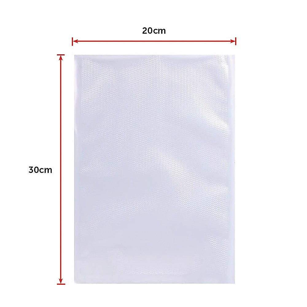 100x Vacuum Sealer Bags Food Storage Saver Heat Seal Cryovac 20cm x 30cm 12