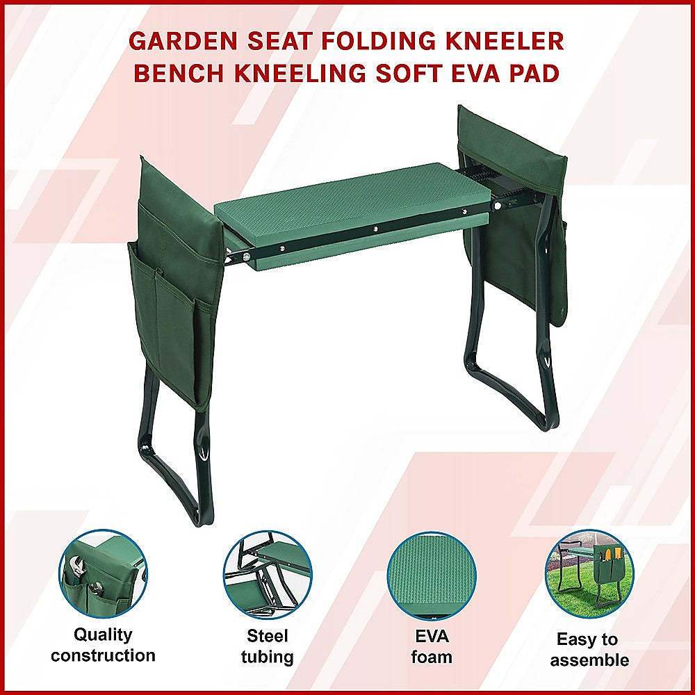 Garden Seat Folding Kneeler Bench Kneeling Soft Eva Pad 3