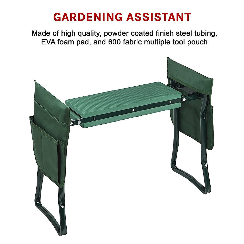 Garden Seat Folding Kneeler Bench Kneeling Soft Eva Pad 10
