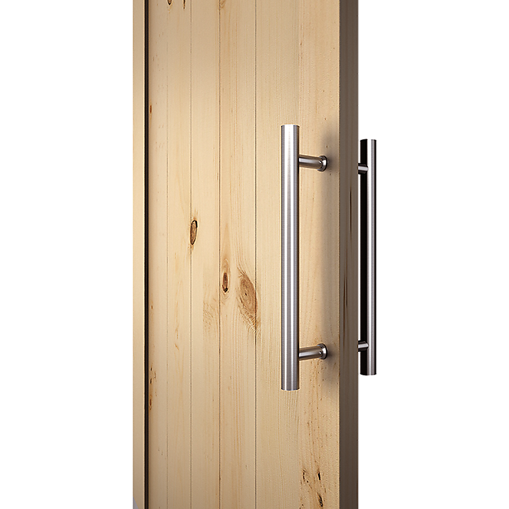 Round 300mm Push Pull Stainless Steel Door Handle Entrance Entry Shower Glass 6