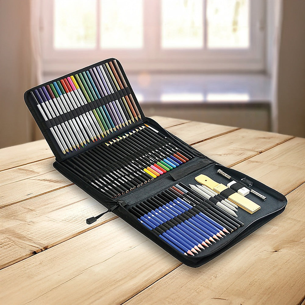 Art Sketch Pencils Oil Drawing Colouring Graphite Charcoal Pencil Set 72pcs/set 5