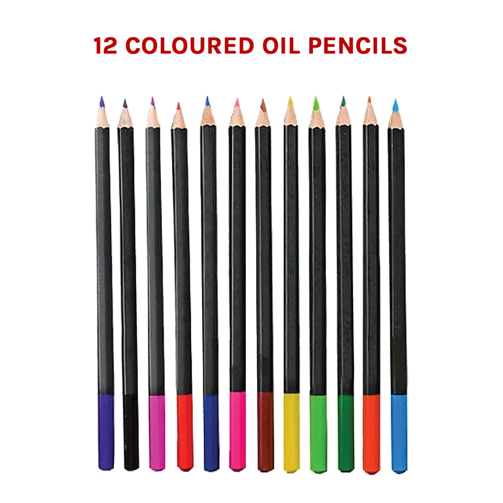 Art Sketch Pencils Oil Drawing Colouring Graphite Charcoal Pencil Set 72pcs/set 8