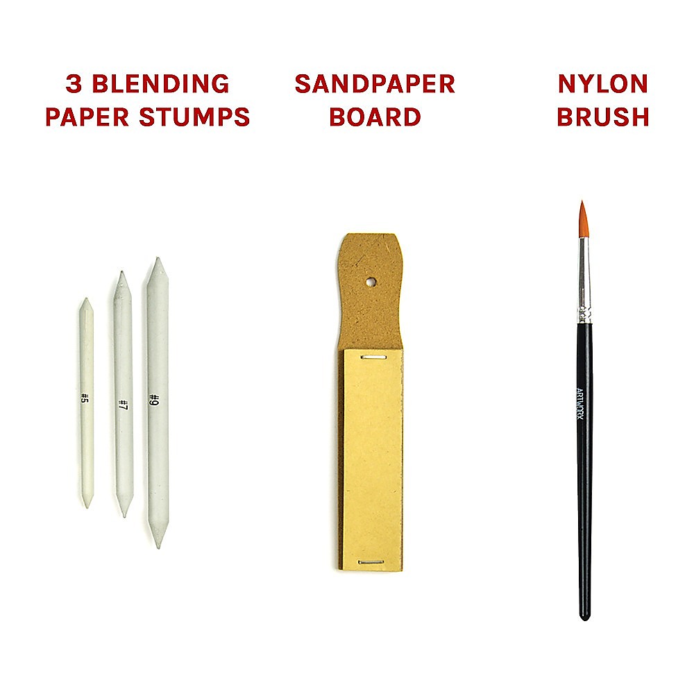 Art Sketch Pencils Oil Drawing Colouring Graphite Charcoal Pencil Set 72pcs/set 11