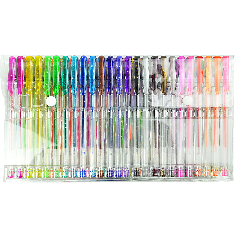 Glitter Gel Pens (100 pack) with 2.5X More Ink - Craft, Kids & Adult Colouring 4