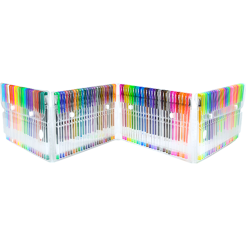 Glitter Gel Pens (100 pack) with 2.5X More Ink - Craft, Kids & Adult Colouring 8