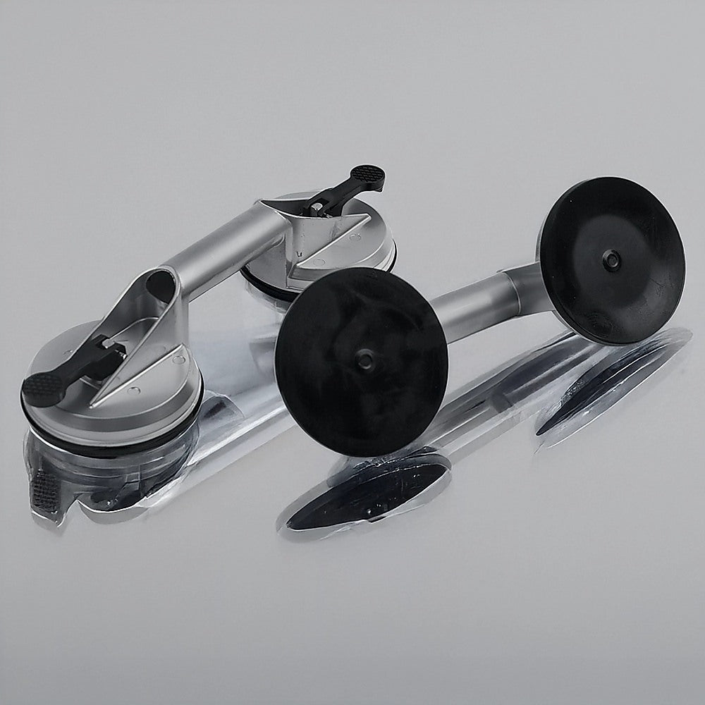 4 x Double Suction Glass Lifting Tool 70kg Vacuum Puller Lifter Aluminium 5