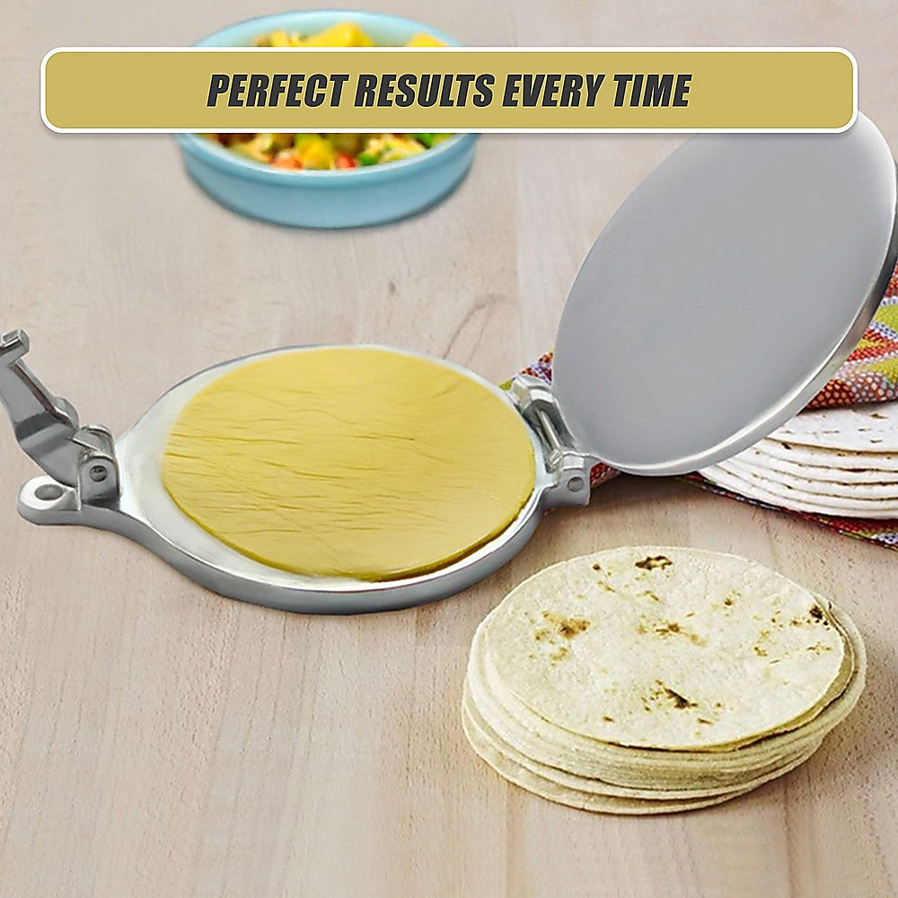 20cm Premium Tortilla Press Flat Bread Maker Taco Roti Chapati Health Food Pastry 9